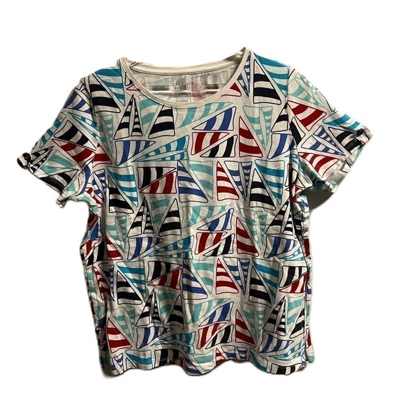 Talbots Crew Neck Short-Sleeved T-Shirt White 1X - Picture 1 of 5